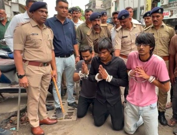 ગણેશ મૂર્તિ પર ઇંડા ફેંકનાર સોશિયલ મીડિયા ‘માફિયા ગેંગ ગ્રુપ’ના એડમીન સહિત 3 પકડાયા.